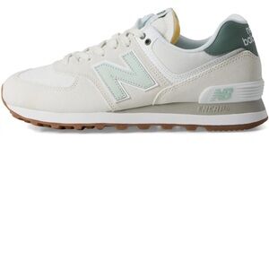 New Balance Off-White and Sage Sneakers